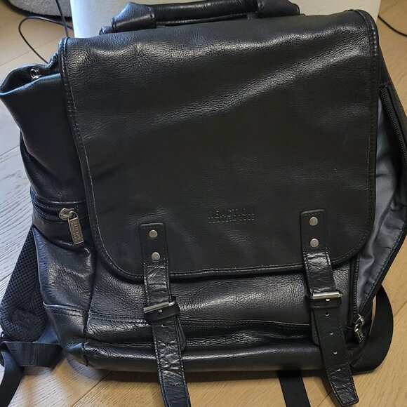 Kenneth Color Leather Bookbag - Picture 1 of 6